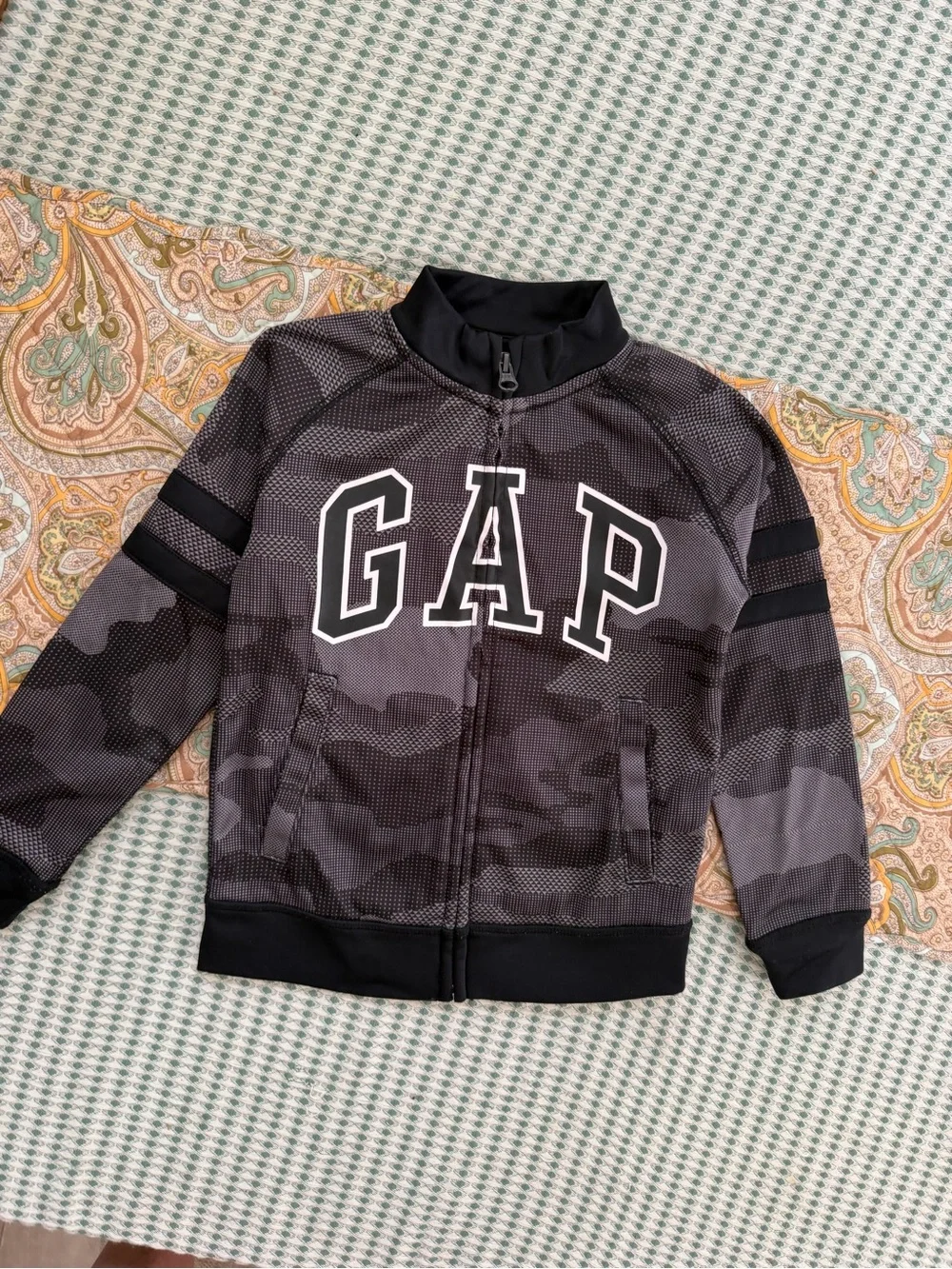 Gap Kids GapFit Logo Zip Sweater Jacket Track Jacket Boys Size XS